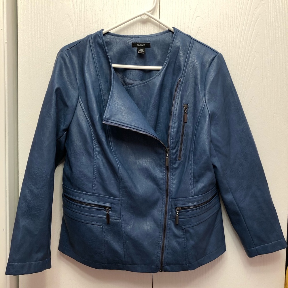 Alfani pleather moto jacket